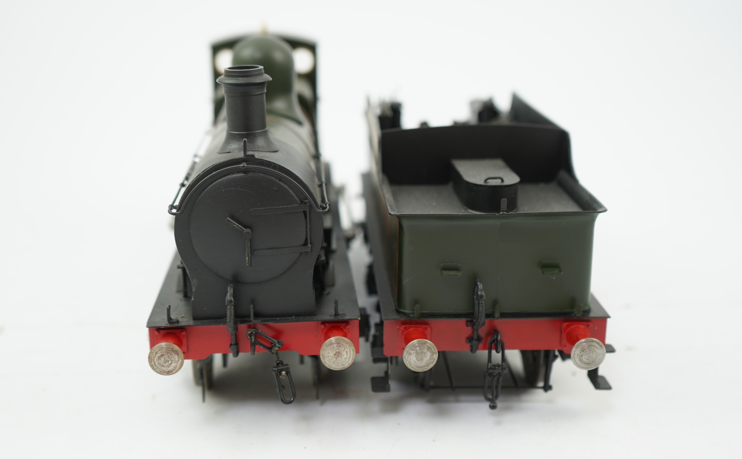 A Gauge One Cherry Scale Models (No.67) model of a GWR Dean 3206 Barnum Class, 2-4-0 tender locomotive, 3211, the model is powered for two rail operation.